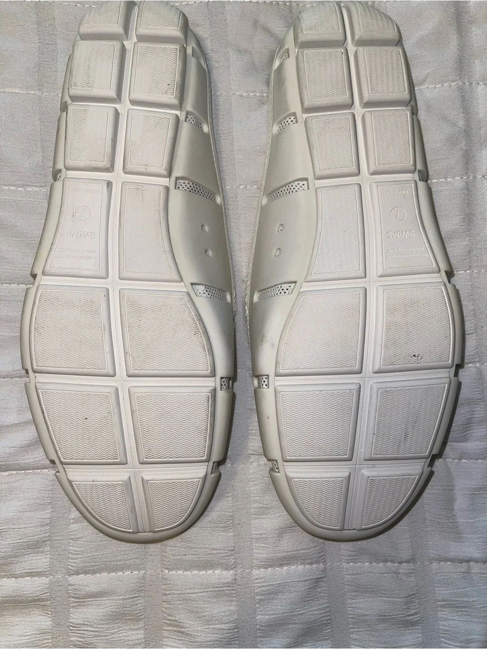 Swims Men's White, Grey and Orange Slip-On Boat & Water Shoes